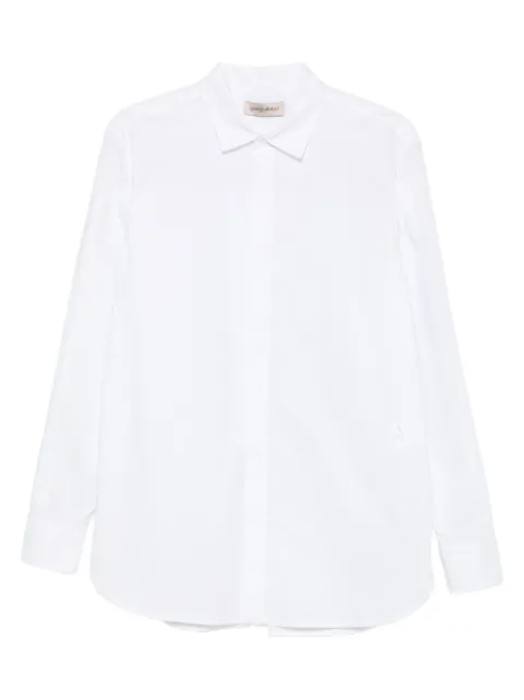Gentry Portofino long-sleeve cotton shirt White D222PZG0001BIANCO