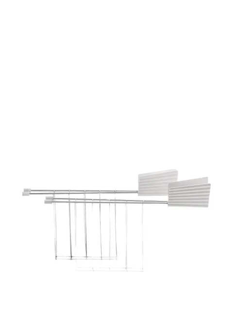 Alessi Plissé toaster racks (set of two) Grey MDL08RAW