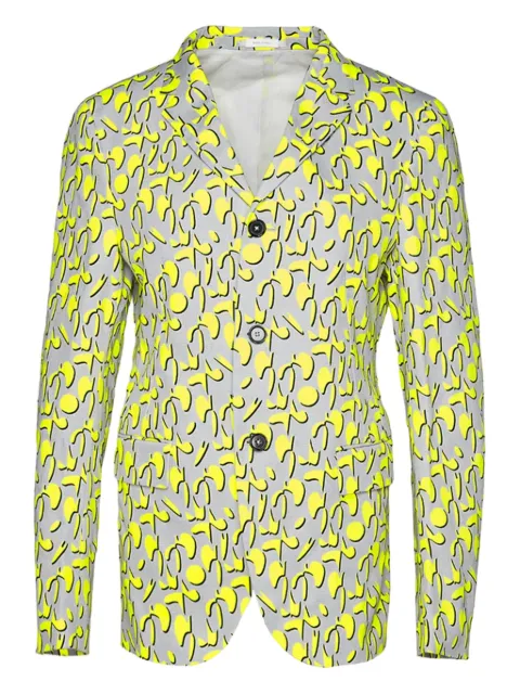 Jil Sander geometric-print blazer Yellow OM135106ME242490766