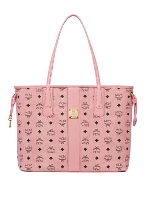 MCM Liz logo-jacquard drawstring tote bag Pink MWPFSLR03PZ