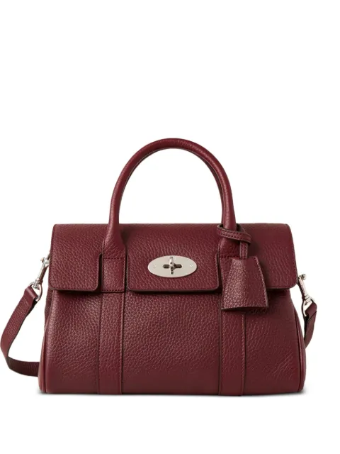 Mulberry Bayswater grained calf leather shoulder bag Red BA24HH9212736K560