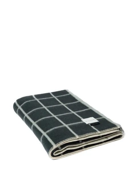 BLACKSAW grid-pattern blanket Green BLK7102