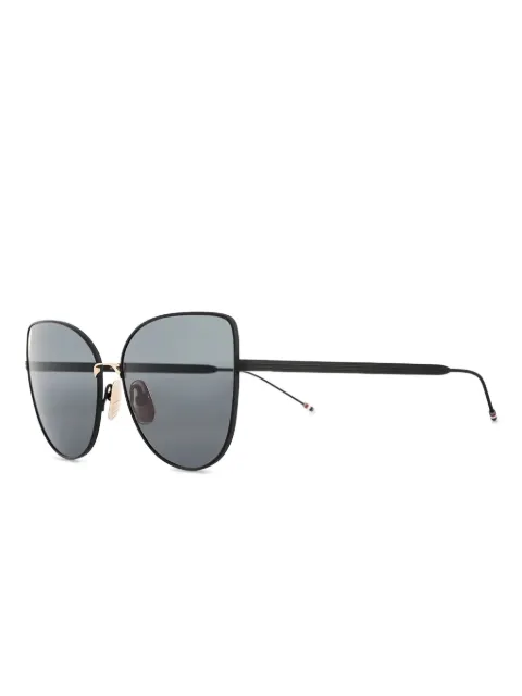 Thom Browne Eyewear cat-eye metal sunglasses Silver TBS121A0100SILVER