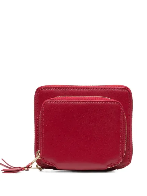Comme Des Garçons Wallet Outside pocket double-zip wallet Red SA2100OP