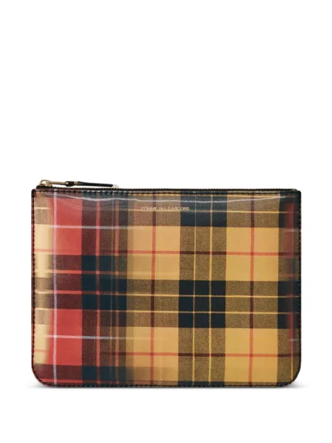 Comme Des Garçons Wallet plaid-pattern wallet Red SA5100L