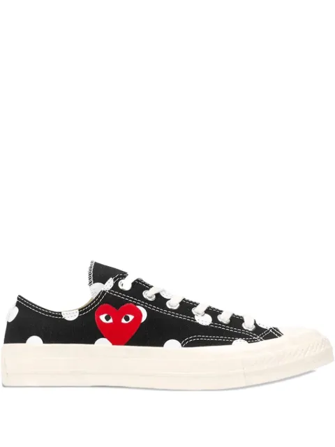 Comme Des Garçons Play x Converse Polka Dot Red Heart sneakers Black AAZK1140511