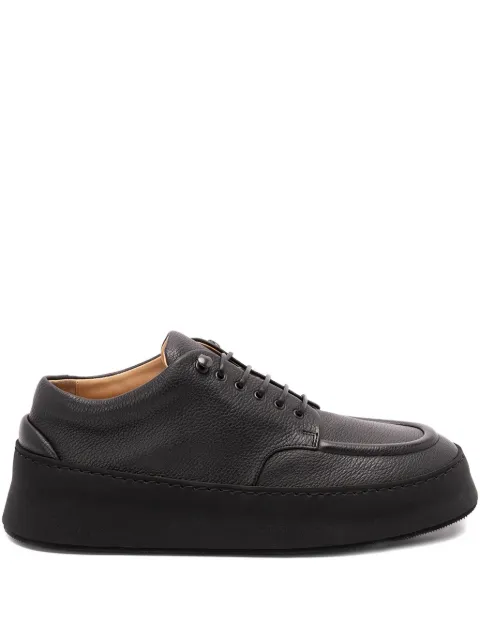 Marsèll pebbled leather platform derby shoes Black MM4130P018