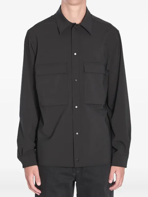 Moncler long-sleeve patch-pocket shirt Black K20912F00002598PM