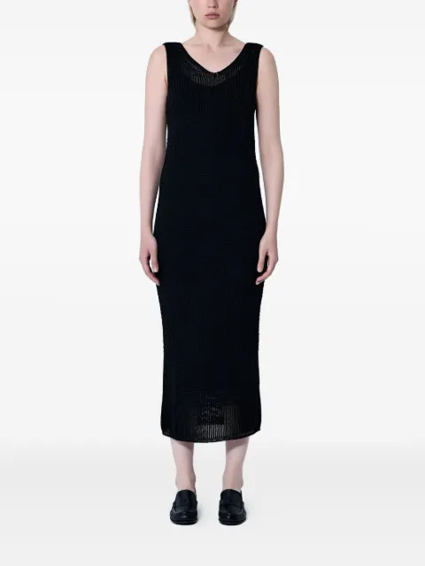 Max Mara V-neck midi dress Black 2511391019600