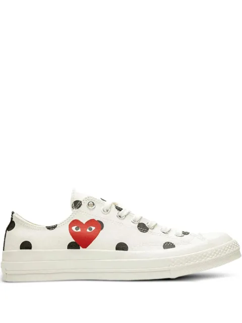 Comme Des Garçons Play x Converse polka-dot sneakers White AAZK1140512