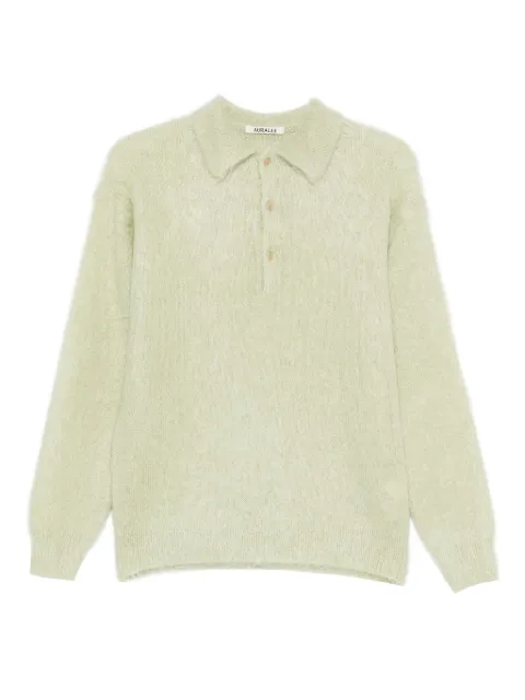 Auralee button-up sweater Green A25AP01KM