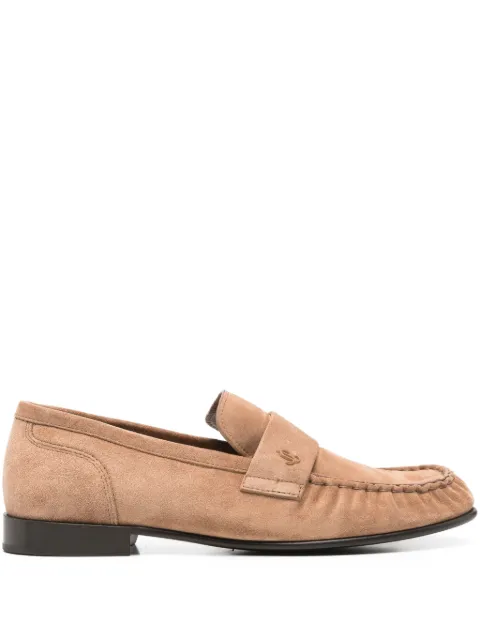 Jimmy Choo Ellis suede loafers Neutrals J000181565
