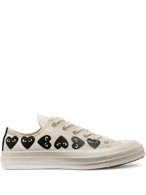 Comme Des Garçons Play heart-print low-top sneakers White AZK126051