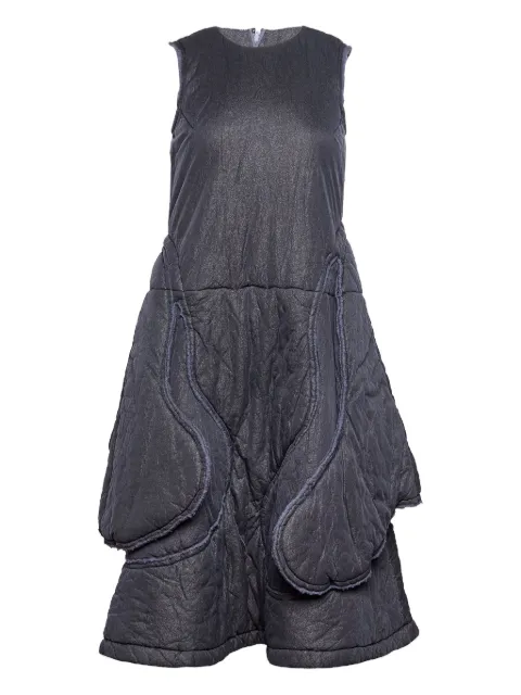 Comme Des Garçons round-neck sleeveless midi dress Black GTO016