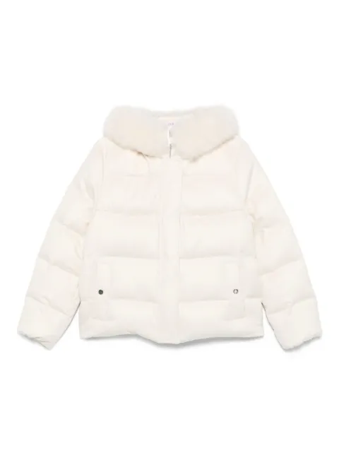 Liska fur-trimmed quilted jacket Neutrals HS258137