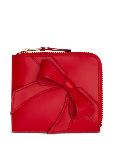 Comme Des Garçons Wallet Big Bow zip wallet Red ASA310