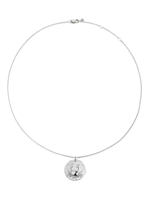 Monica Vinader Cancer Zodiac pendant necklace Silver SSNKZDCCNON