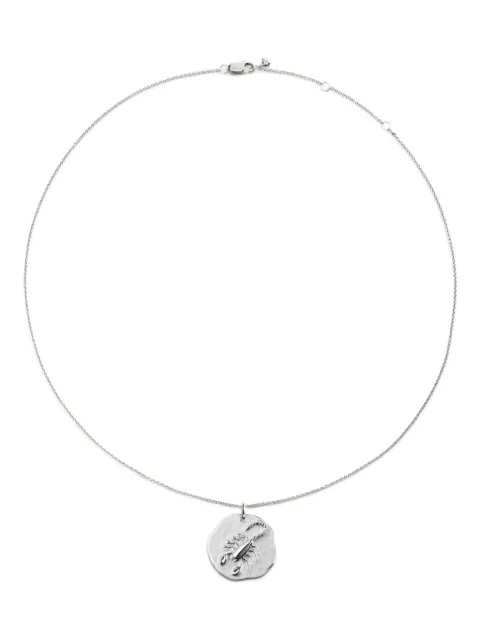 Monica Vinader Scorpio Zodiac pendant necklace Silver SSNKZDCSNON