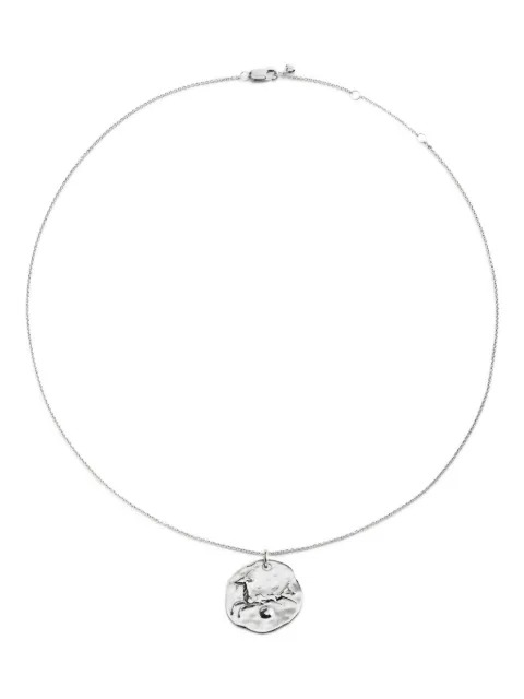 Monica Vinader Capricorn Zodiac pendant necklace Silver SSNKZDCDNON