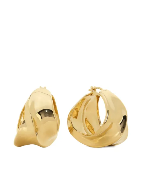 Monica Vinader Nomade Bold Medium hoops Gold GPEAGOHONON