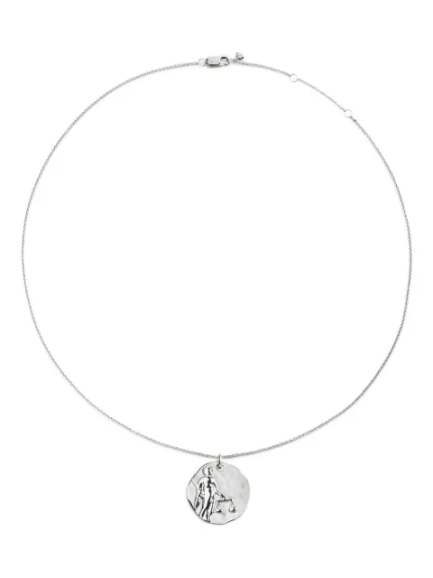Monica Vinader Libra Zodiac pendant necklace Silver SSNKZDCBNON