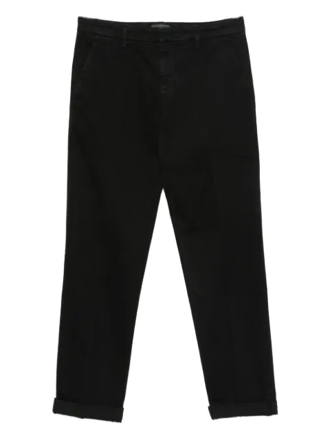 DONDUP pleated belt-loops trousers Black UP688GSE043UPTD
