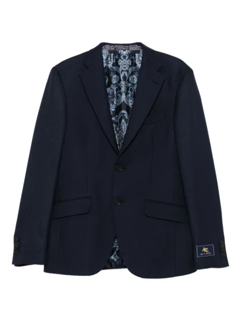 ETRO patterned blazer Blue MRCA002899TU2J9