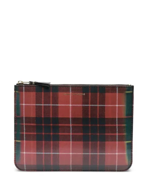 Comme Des Garçons Wallet plaid-pattern wallet Red ASA5100L003