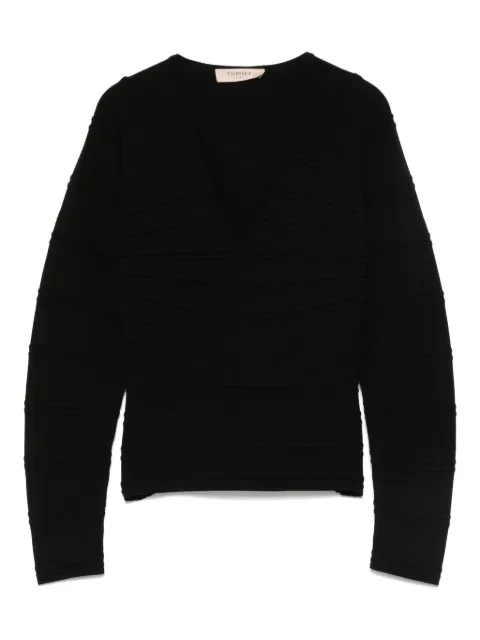TWINSET V-neck top Black 252TP3132