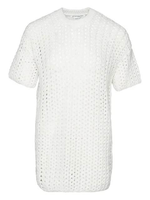 Jil Sander crochet-knit T-shirt White GM751067MY440028