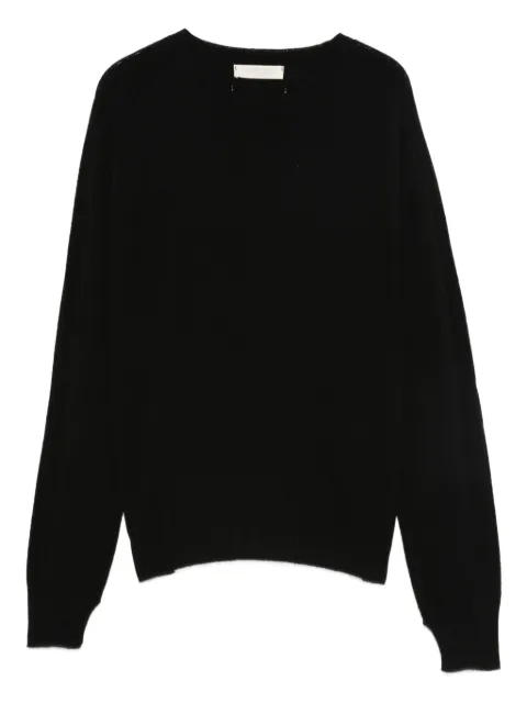 TWINSET round-neck cashmere-wool sweater Black 252TP3495