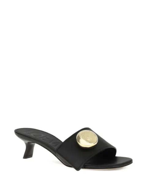 LOEWE Pebble logo-detail sandals Black L815465XAZ