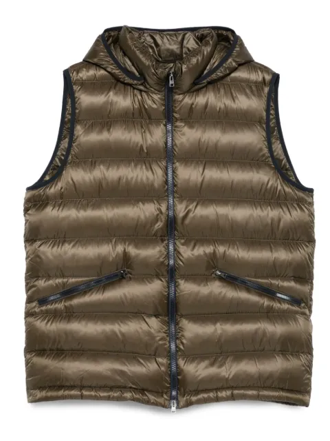 Herno hooded padded gilet Green PI001300U1220Z
