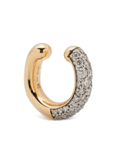 Uniform Object 18kt gold Shard pavé ear cuff Gold E55PROD