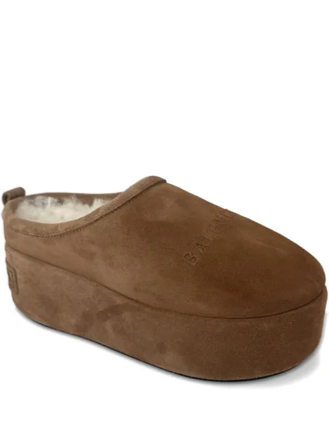 Balenciaga platform flat mules Brown 825258WBFC1