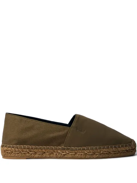 Saint Laurent logo-embroidered round-toe espadrilles Brown 818248AADNX