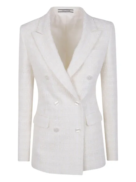 Tagliatore tweed double-breasted jacket White JPARIGI10B160043