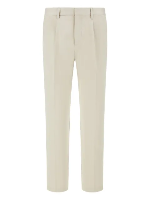 Boggi Milano dart-detail trousers Neutrals BO25P027604