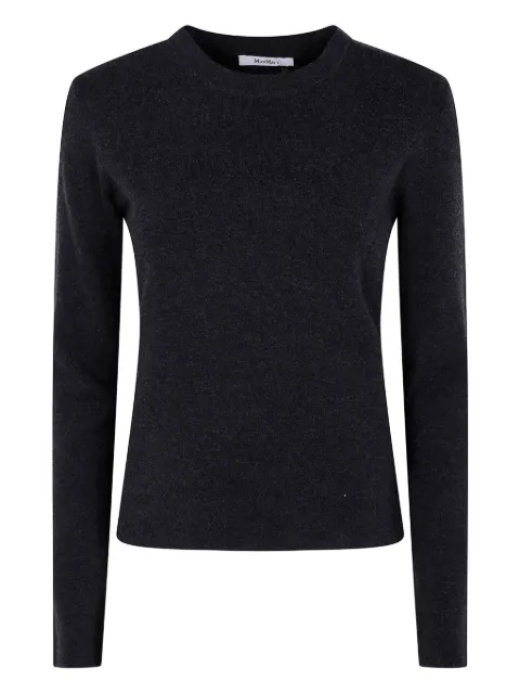 Max Mara long-sleeve round-neck sweater Grey 2521366029600
