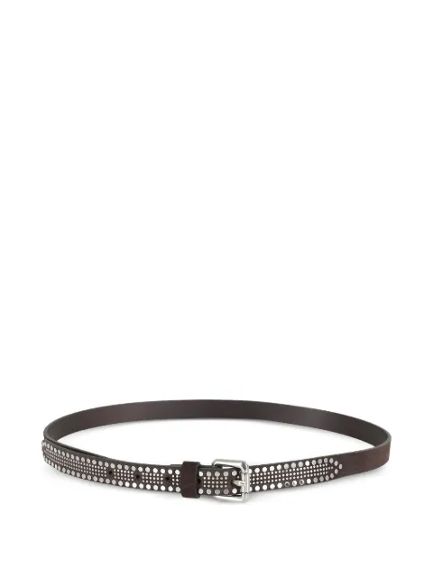 Tela studded suede belt Brown C5001404T190