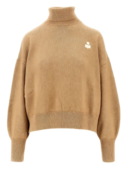 MARANT ÉTOILE Nashas logo-embroidered turtleneck sweater Neutrals PU0663FAC1L17E50CM