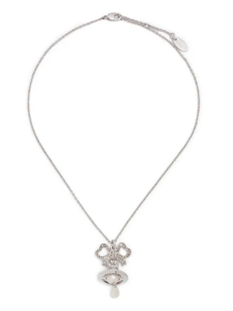 Vivienne Westwood crystal-embellished necklace Silver 630203HG02
