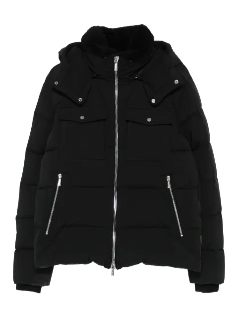 Moorer hooded quilted jacket Black ALARICKKN