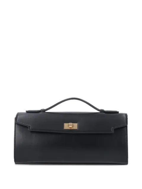 Anya Hindmarch Mortimer top-handle clasp clutch Black 200141