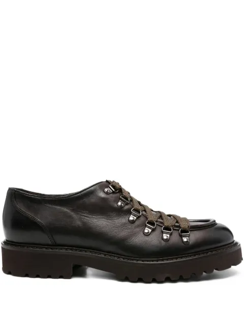Doucal's lace-up leather derby shoes Brown DU2736PHILUF188TM00