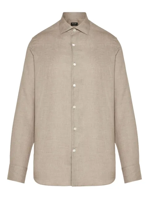 Zegna buttoned shirt Neutrals UGX44A2SRF5