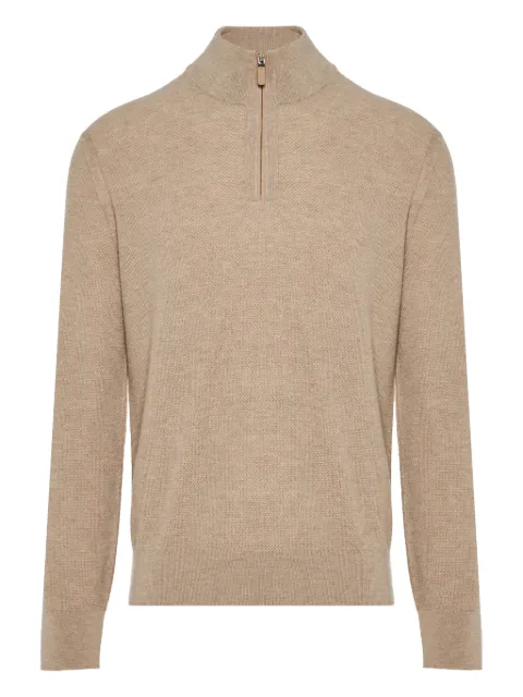 Zegna half-zip sweater Neutrals UGK93A2127