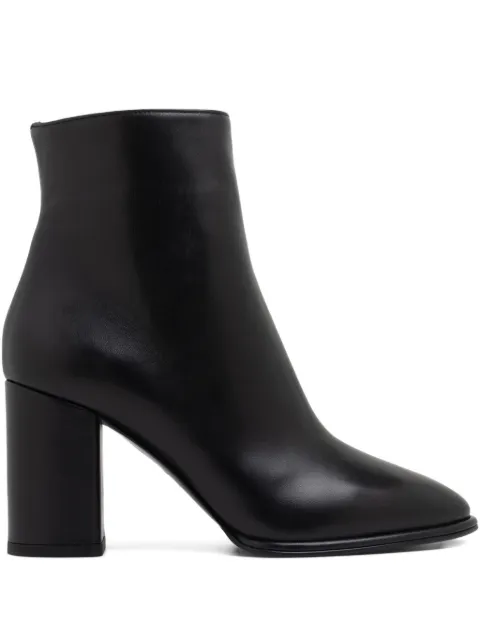Le Silla 90mm block-heel leather boots Black 7071R080RDLL