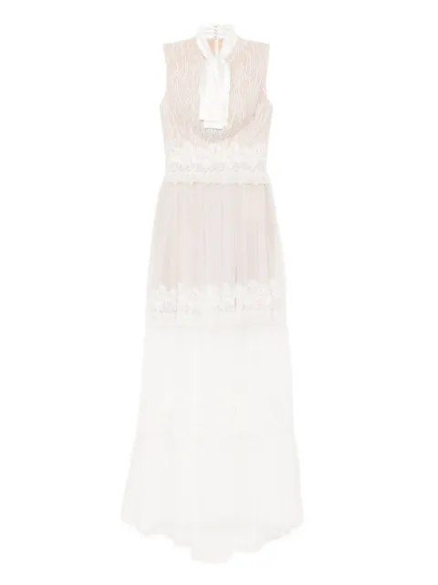 Saiid Kobeisy lace maxi dress Neutrals RTWSS2536