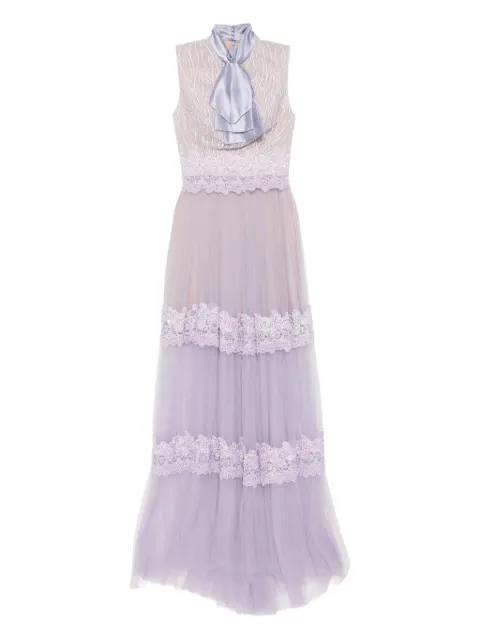 Saiid Kobeisy lace dress Purple RTWSS2536
